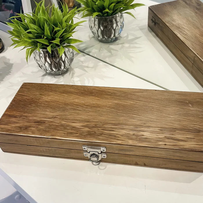 Kit Churrasco Artesanal com Cabo de Chifre Bovino Escuro