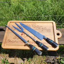 Kit Churrasco Artesanal com Cabo de Chifre Bovino