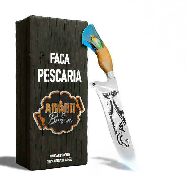 Faca Artesanal Pescaria – Cutelaria Forjada Á Mão