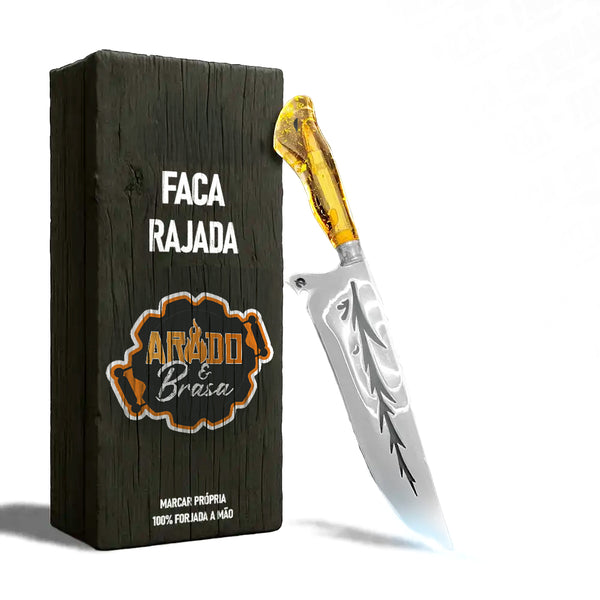 Faca Artesanal Rajada – Cutelaria Forjada à Mão