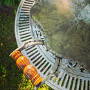 Disco de Arado com Borda Ondulada e Alça de Madeira Torneada